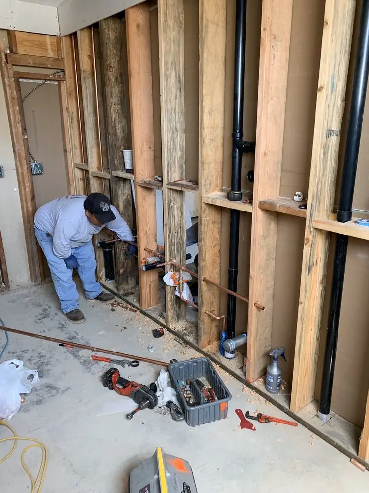 Commercial rough-in plumbing for Gas Line Repair in St. Martin